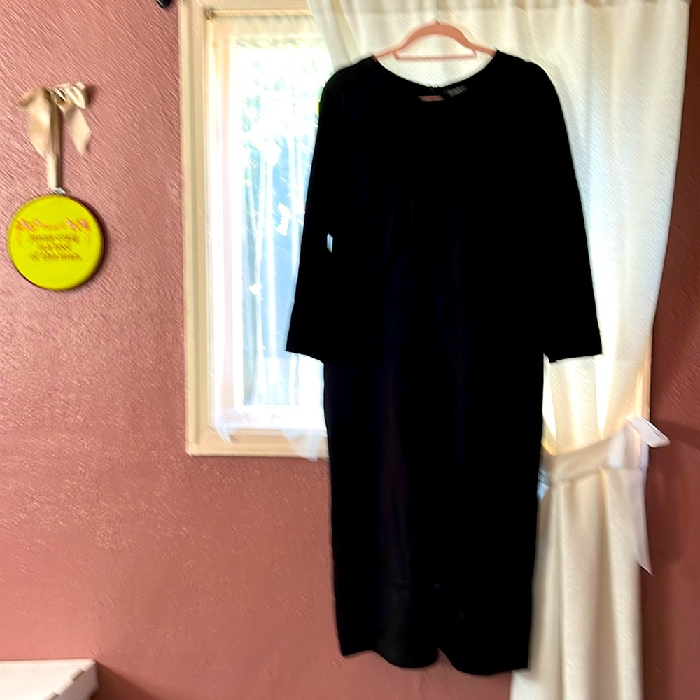 Betabrand ponte midi work dress